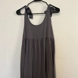 Wild Fable Sleeveless Tie Strap Babydoll Gray Dress Size Medium